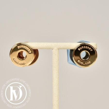 Boucles d'oreilles en métal doré - Burberry