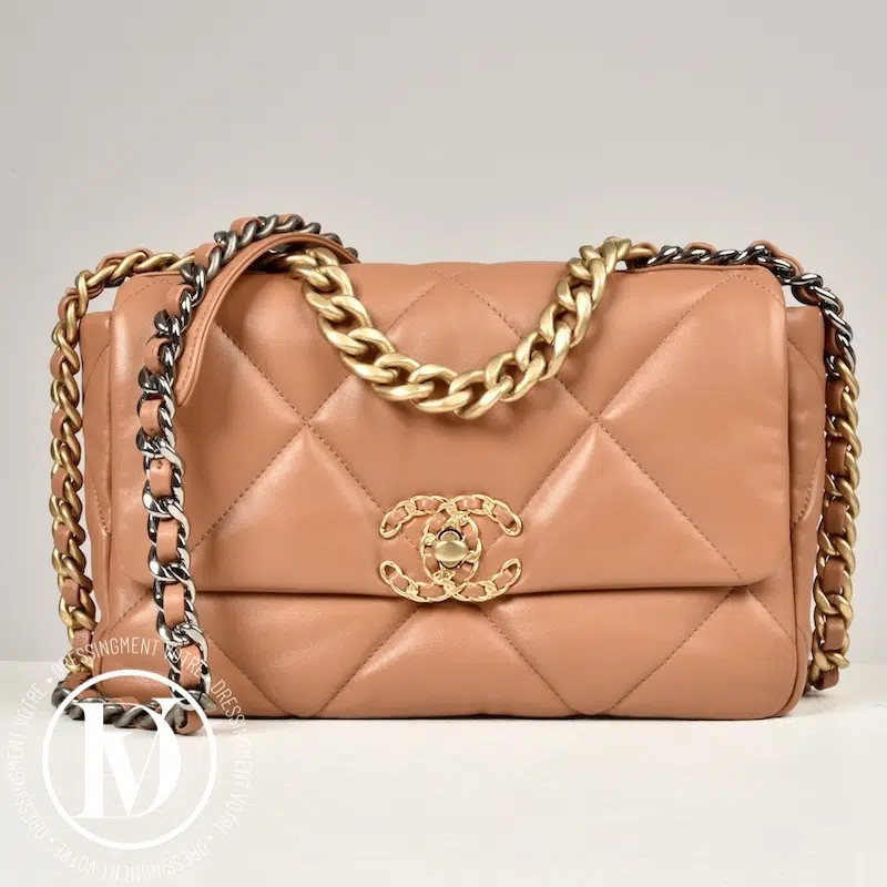 Sac Chanel 19 médium en cuir camel - Chanel Sac Chanel 19 médium en cuir camel - Chanel