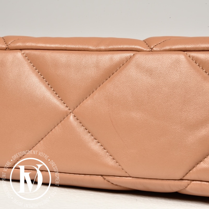 Sac Chanel 19 médium en cuir camel - Chanel Sac Chanel 19 médium en cuir camel - Chanel – Image 7
