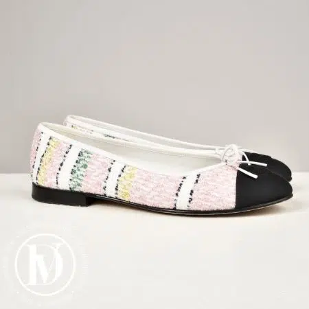 Accueil site seconde main de luxe,friperie de luxe,marque de luxe pas cher,seconde main vetement de luxe,friperie haut de gamme en ligne Ballerines en tweed multicolores p.38 - Chanel