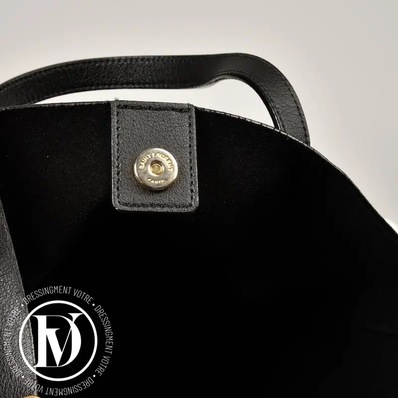 Sac Toy Shopping en cuir noir - Saint Laurent Sac Toy Shopping en cuir noir - Saint Laurent – Image 9