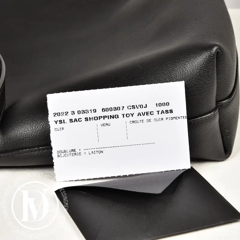 Sac Toy Shopping en cuir noir - Saint Laurent Sac Toy Shopping en cuir noir - Saint Laurent – Image 10