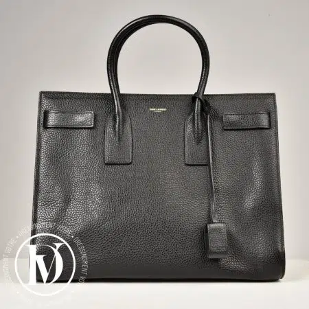 Sac de jour GM en cuir grainé noir - Saint Laurent