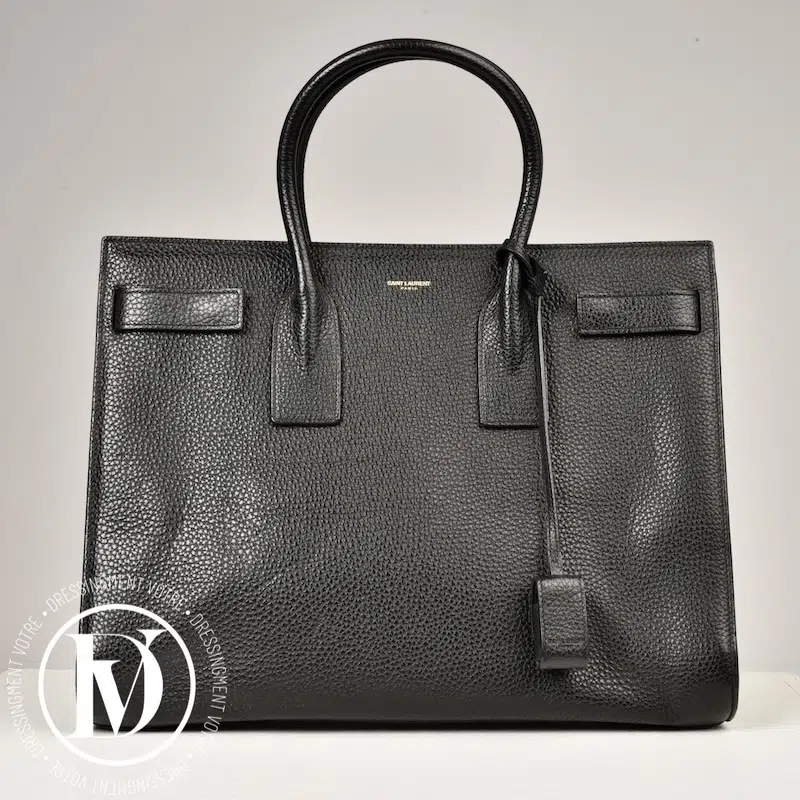 Sac de jour GM en cuir grainé noir - Saint Laurent Sac de jour GM en cuir grainé noir - Saint Laurent