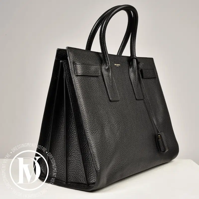 Sac de jour GM en cuir grainé noir - Saint Laurent Sac de jour GM en cuir grainé noir - Saint Laurent – Image 2