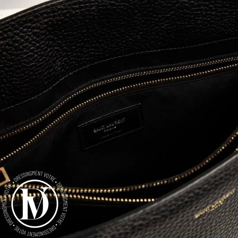 Sac de jour GM en cuir grainé noir - Saint Laurent Sac de jour GM en cuir grainé noir - Saint Laurent – Image 8