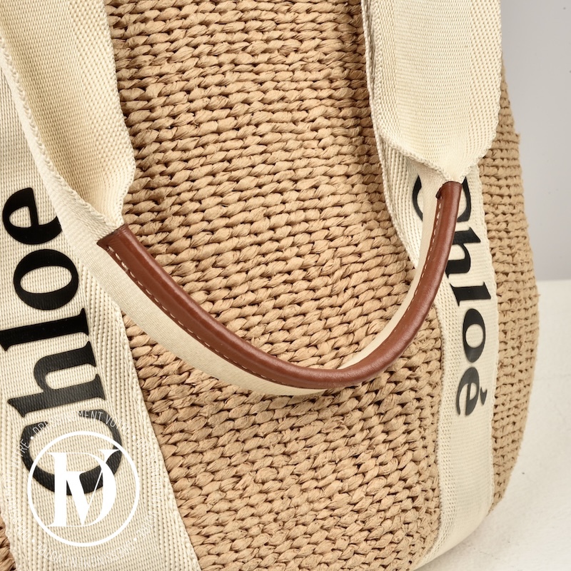 Cabas Woody large effet raphia - Chloé Cabas Woody large effet raphia - Chloé – Image 6