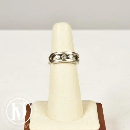 Bague Move classique GM en or blanc t.52 - Messika