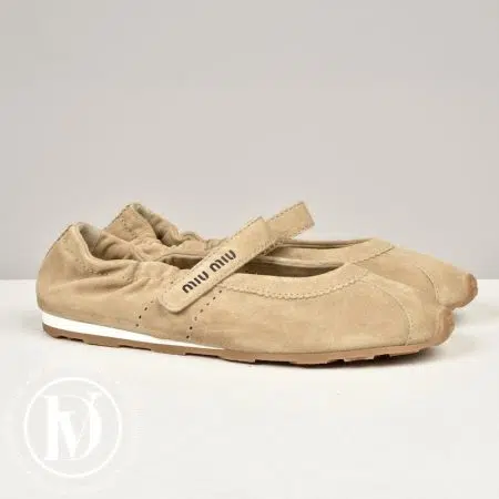 Ballerines en suède Plume p.38 - Miu Miu