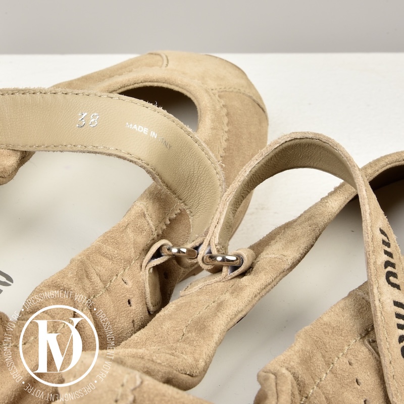 Ballerines en suède Plume p.38 - Miu Miu Ballerines en suède Plume p.38 - Miu Miu – Image 6