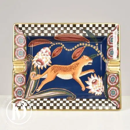 Accueil site seconde main de luxe,friperie de luxe,marque de luxe pas cher,seconde main vetement de luxe,friperie haut de gamme en ligne Cendrier en porcelaine "Savana Dance" - Hermès