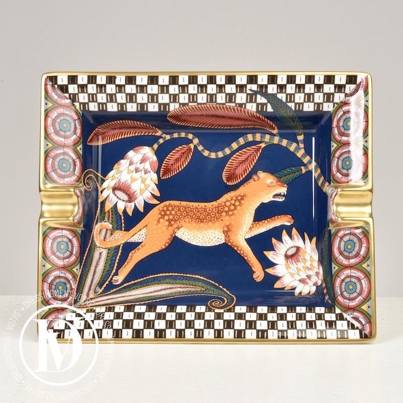 Cendrier en porcelaine "Savana Dance" - Hermès Cendrier en porcelaine "Savana Dance" - Hermès