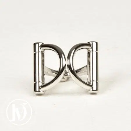 Accueil site seconde main de luxe,friperie de luxe,marque de luxe pas cher,seconde main vetement de luxe,friperie haut de gamme en ligne Anneau de carré Double D palladium - Hermès