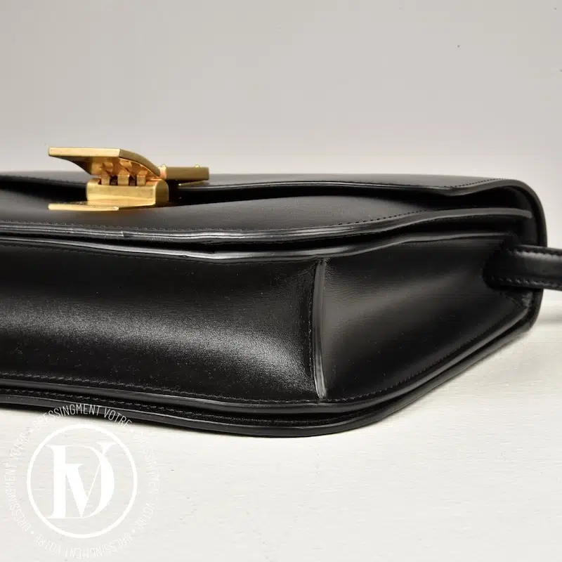 Sac Classic Box médium en cuir noir - Céline Sac Classic Box médium en cuir noir - Céline – Image 6