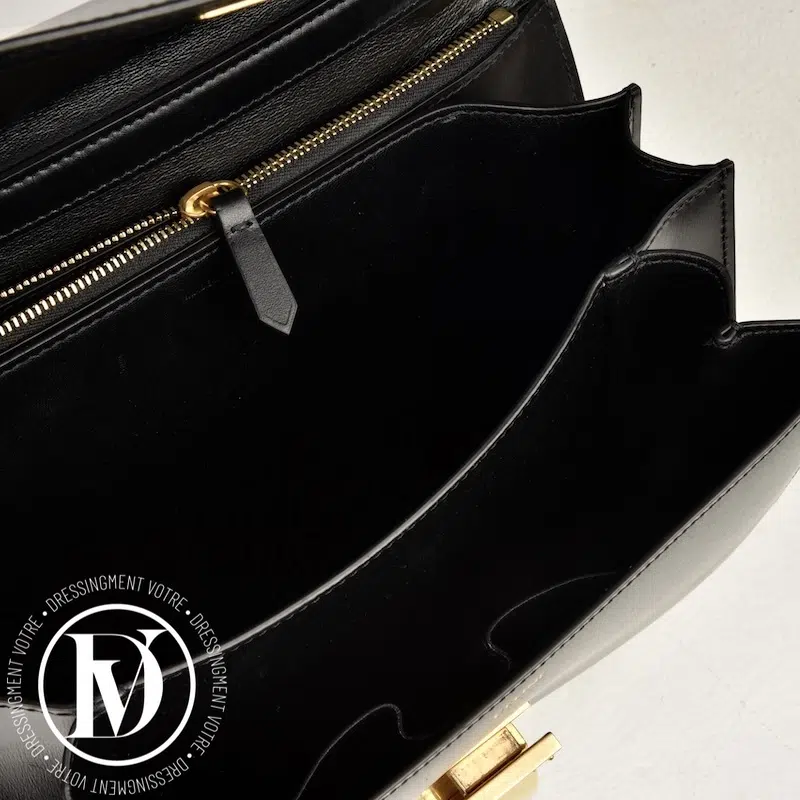 Sac Classic Box médium en cuir noir - Céline Sac Classic Box médium en cuir noir - Céline – Image 8