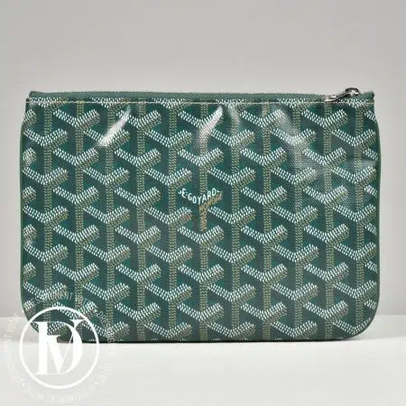 Pochette Sénat PM en toile verte - Goyard