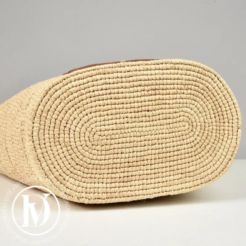 Panier Classic PM souple raphia et cuir - Céline Panier Classic PM souple raphia et cuir - Céline – Image 6