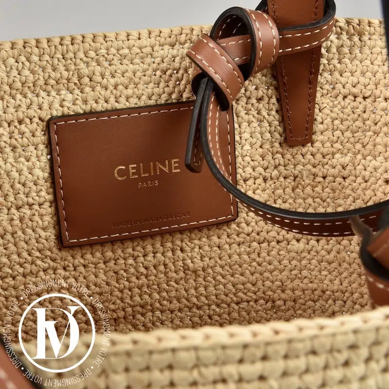 Panier Classic PM souple raphia et cuir - Céline Panier Classic PM souple raphia et cuir - Céline – Image 7