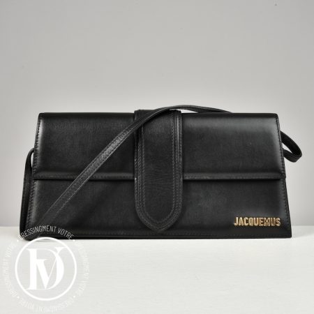 Sac Le Bambino Long en cuir noir - Jacquemus