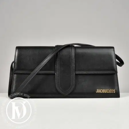 Sac Le Bambino Long en cuir noir - Jacquemus