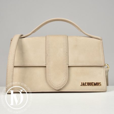 Sac Le Grand Bambino en suède beige - Jacquemus