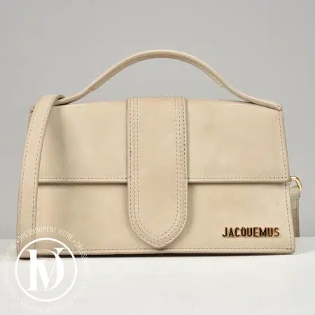 Sac Le Grand Bambino en suède beige - Jacquemus