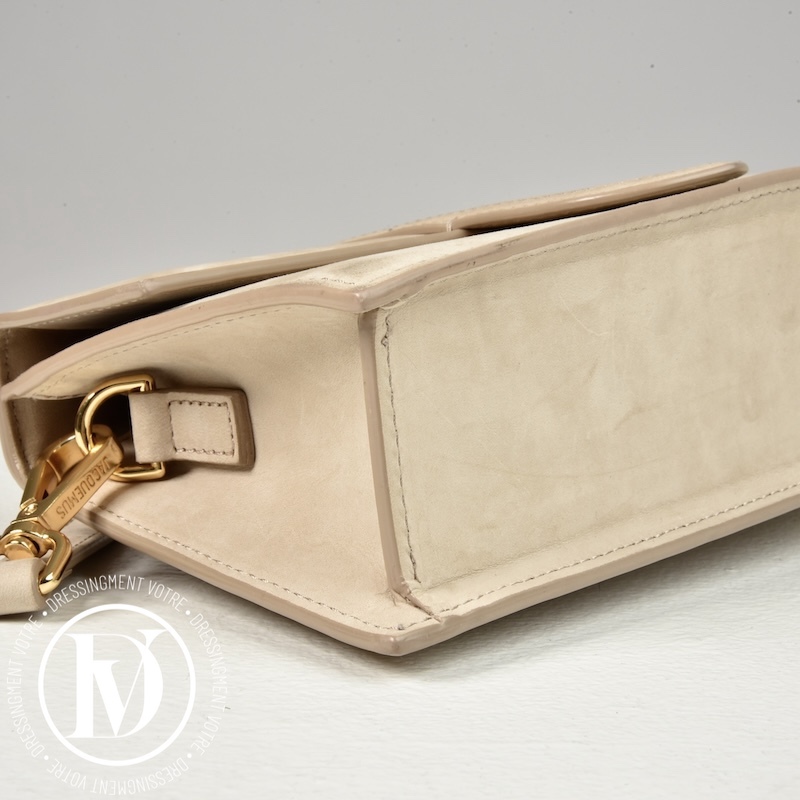 Sac Le Grand Bambino en suède beige - Jacquemus Sac Le Grand Bambino en suède beige - Jacquemus – Image 8