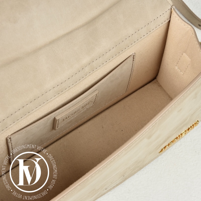 Sac Le Grand Bambino en suède beige - Jacquemus Sac Le Grand Bambino en suède beige - Jacquemus – Image 10