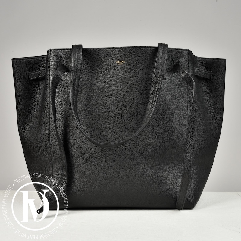 Cabas Phantom en cuir grainé noir - Céline Cabas Phantom en cuir grainé noir - Céline