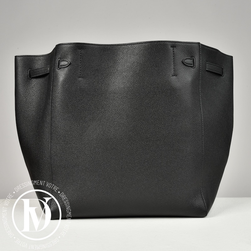 Cabas Phantom en cuir grainé noir - Céline Cabas Phantom en cuir grainé noir - Céline – Image 4