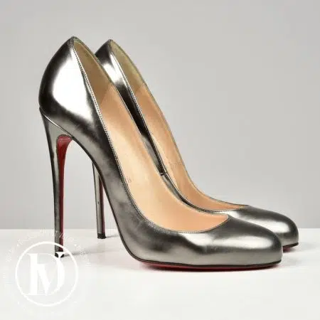Escarpins Fifi 120 en cuir métallisé p.38 - Christain Louboutin
