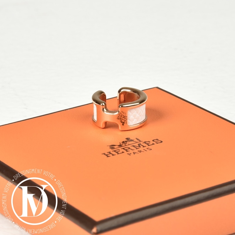 Bijou d'oreille Olympe PM blanc - Hermès Bijou d'oreille Olympe PM blanc - Hermès