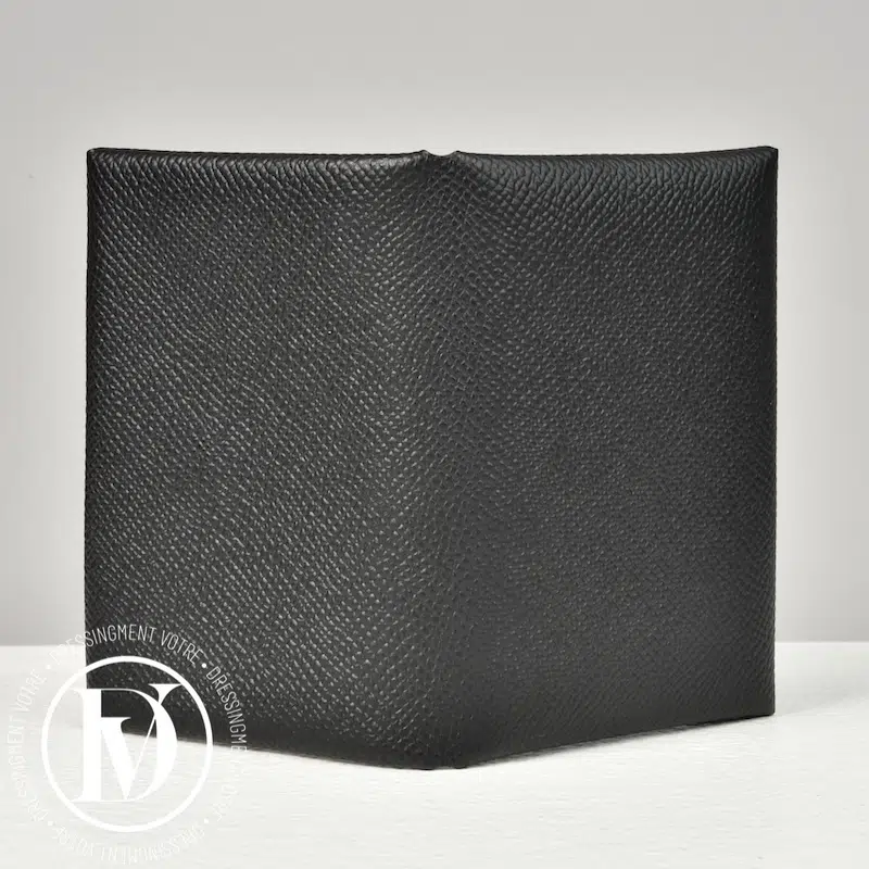 Porte-cartes Calvi Duo en cuir noir - Hermès Porte-cartes Calvi Duo en cuir noir - Hermès – Image 4