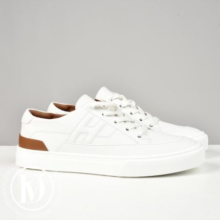 Sneakers Deep en cuir blanc p.37,5 - Hermès Dressingment Votre