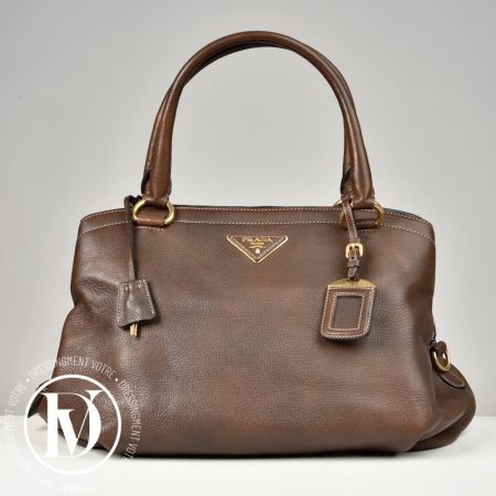 Sac en cuir marron - Prada