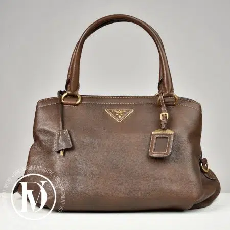 Sac en cuir marron - Prada