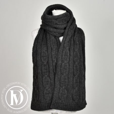 Écharpe Tri-Maillons en cachemire gris - Hermès Dressingment Votre