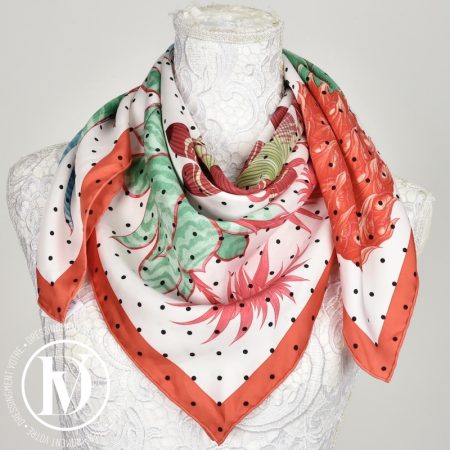Carré 90 en soie "Index Bromeliaceae" - Hermès Dressingment Votre