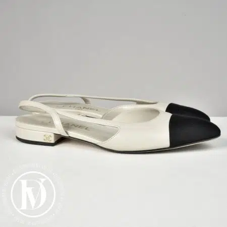 Accueil site seconde main de luxe,friperie de luxe,marque de luxe pas cher,seconde main vetement de luxe,friperie haut de gamme en ligne Slingback en cuir gris clair p.37,5 - Chanel