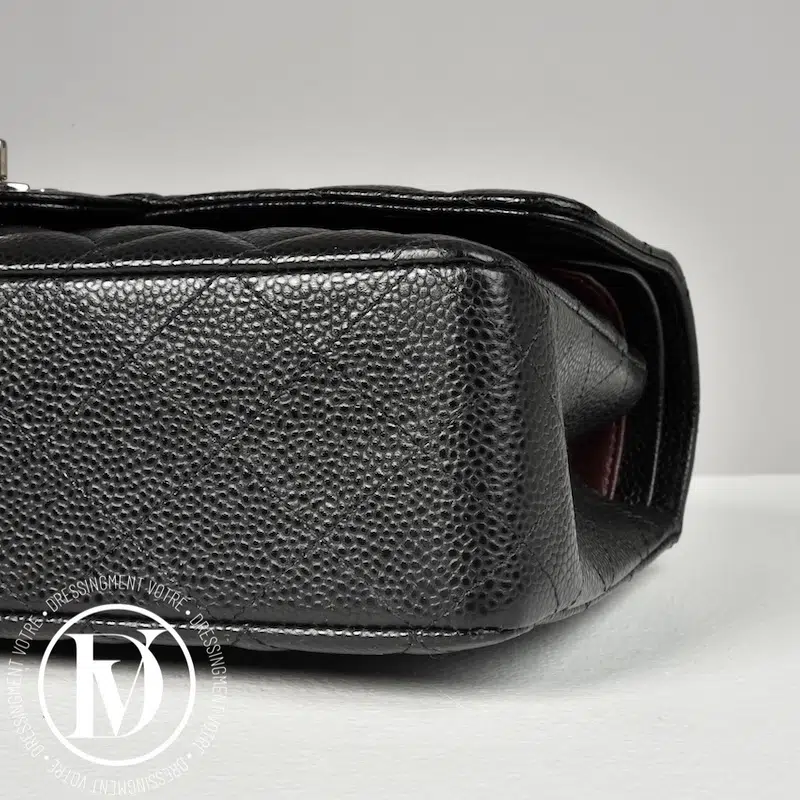 Sac Timeless médium cuir caviar noir - Chanel Sac Timeless médium cuir caviar noir - Chanel – Image 8