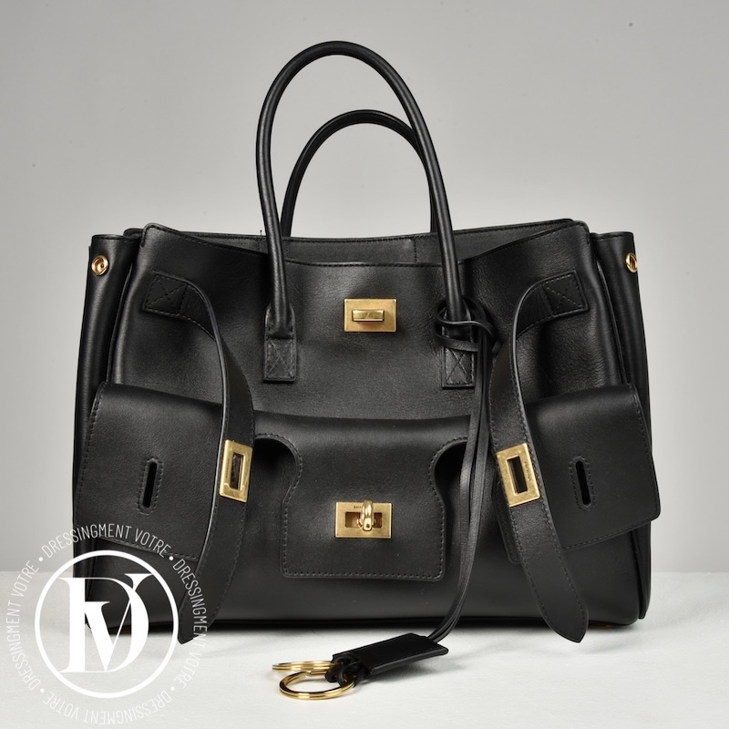 Sac Carry All Bel Air small en cuir noir - Balenciaga Sac Carry All Bel Air small en cuir noir - Balenciaga