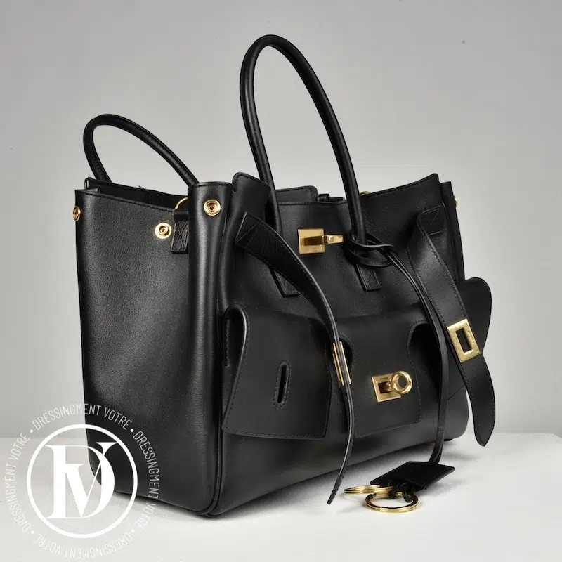 Sac Carry All Bel Air small en cuir noir - Balenciaga Sac Carry All Bel Air small en cuir noir - Balenciaga – Image 2