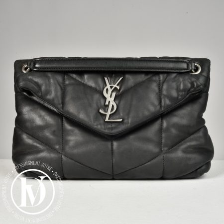Sac Puffer small en cuir noir - Saint Laurent Dressingment Votre