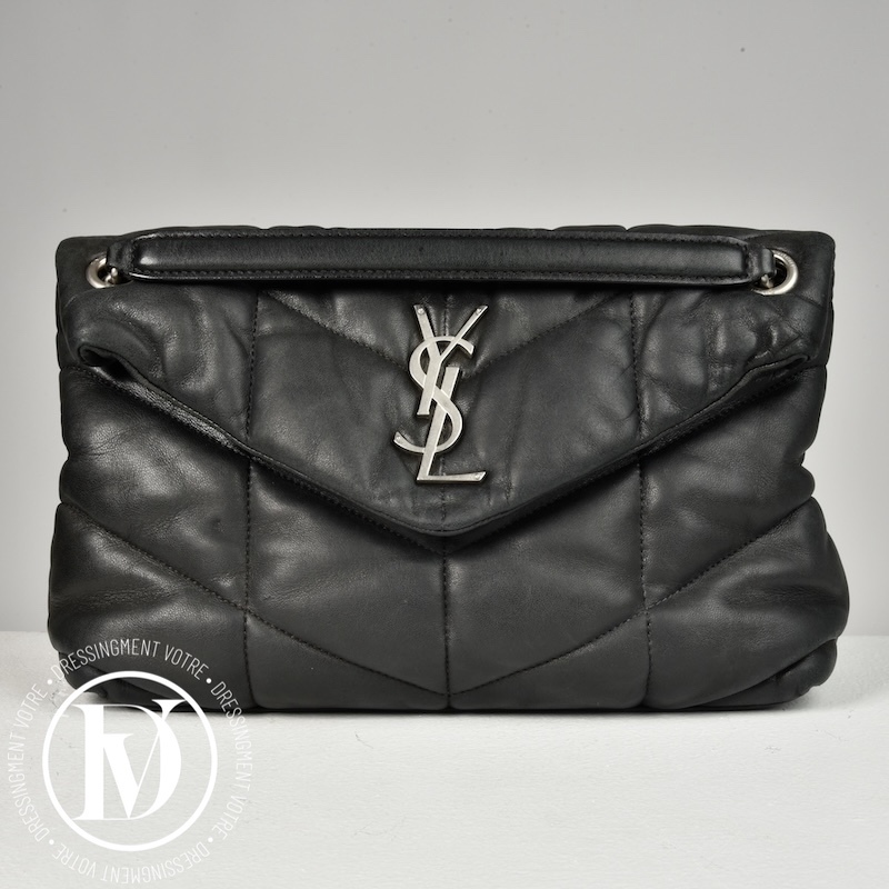 Sac Puffer small en cuir noir - Saint Laurent Sac Puffer small en cuir noir - Saint Laurent