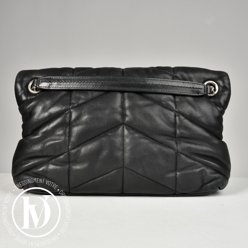 Sac Puffer small en cuir noir - Saint Laurent Sac Puffer small en cuir noir - Saint Laurent – Image 5