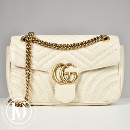 Sac Marmont GG médium en cuir crème - Gucci Dressingment Votre