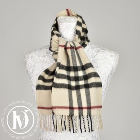 Écharpe Tartan en cachemire - Burberry Dressingment Votre