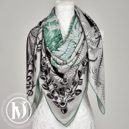 Châle 140 cachemire "Mythiques Phoenix" - Hermès Dressingment Votre