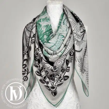 Châle 140 cachemire "Mythiques Phoenix" - Hermès