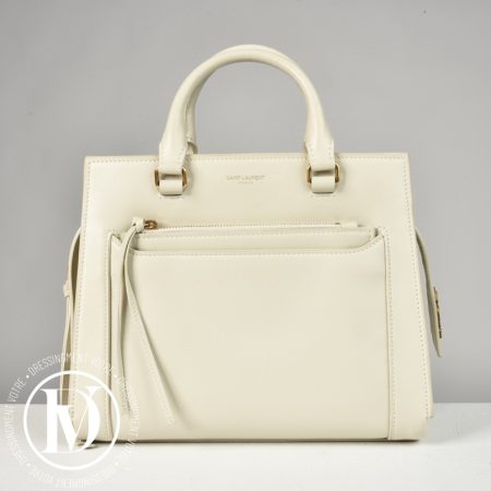 Sac East West en cuir crème - Saint Laurent Dressingment Votre